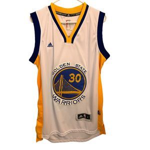100% Authentic Stephen Curry Adidas  NBA Finals Warriors Jersey Size L Mens